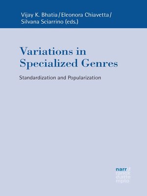 cover image of Variations in Specialized Genres